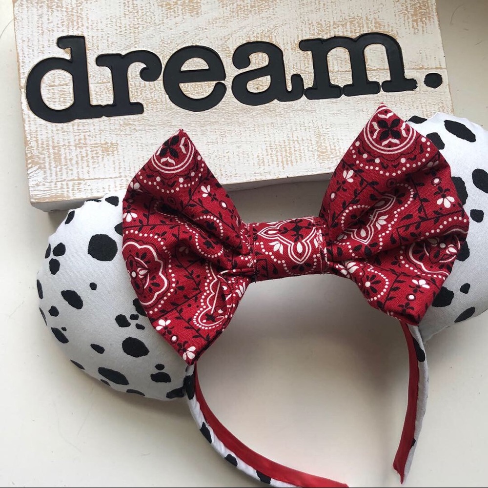 Dalmatian dog minnie Ears